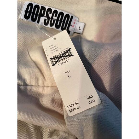 NWT Anthropologie x Oopscool Graphic Print Dress Size L - Picture 11 of 11